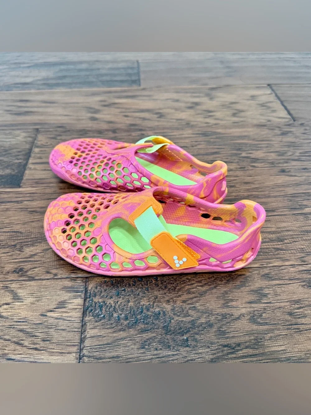 New. Vivobarefoot Kids US 13/EU 31. Ultra Bloom Coral Orange Pink Slip On Shoes
